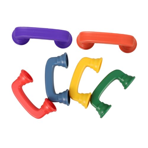 CORHAD 6 Stück Teiliges Flüstertelefon Kunststoff Farbenfrohes Klang-Feedback Sprachtherapie und Klassenzimmer Leichtes Rollenspiel-Werkzeug Kommunikationsfähigkeiten bei Kindern von CORHAD