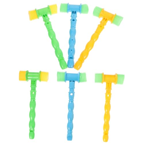 CORHAD 6 Stück Teiliges Hammer Kleine mit Klang Fördert Rhythmusgefühl und Visuelle Entwicklung Geeignet für Kleinkinder und Eltern Junge Mädchen Spiele Zufällige Farbe Zufällige Farbe von CORHAD
