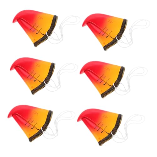 CORHAD 6 Stück Teiliges Realistische Papageiennasen aus Weichem Gummi Leichte Party cosplay Tier deko für Halloween Geburtstagsfeiern Einfach Anzubringen Lebensechte Vogel schnabel von CORHAD