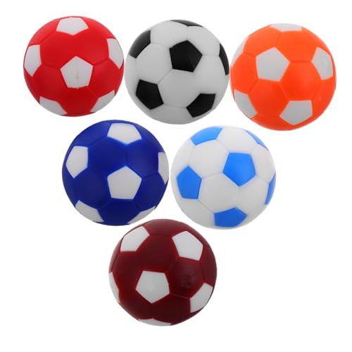 CORHAD 6 Stück Teiliges Tischfußball Ersatzbälle Bunte Kickerbälle für Fußballtrainingsspiel Zubehör für und Entwicklung von Fußballfähigkeiten von CORHAD