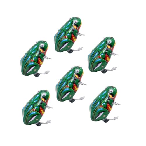 CORHAD 6 Stück Teiliges Wind Up Grüner Aufziehfrosch Beweglichen Augen Pädagogisches Tier für Kreativität und Farberkennung CORHAD 6 Stück Teiliges Wind Up Grüner Aufziehfrosch Beweglichen Augen Pädagogisches Tier für Kreativität und Farberkennung von CORHAD