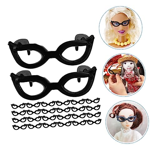 CORHAD 60 Stück Teiliges Mini puppenbrillen aus Robustem Kunststoff Leichte Modische Accessoires für Puppenhaus Dekoration Strapazierfähige Mini brillenrahmen für Vielseitiges Ankleiden von CORHAD