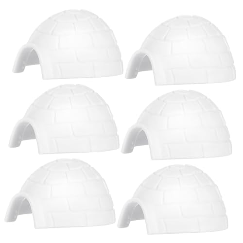 CORHAD 6St Iglu-Modell realistisches Iglu- simuliert Modell-Iglu Eishaus kinderspielzeug Kinder Spielzeug Glasterrarium stofftiere Iglu-Dekorationen Iglu-Figuren- Plastik Weiß von CORHAD