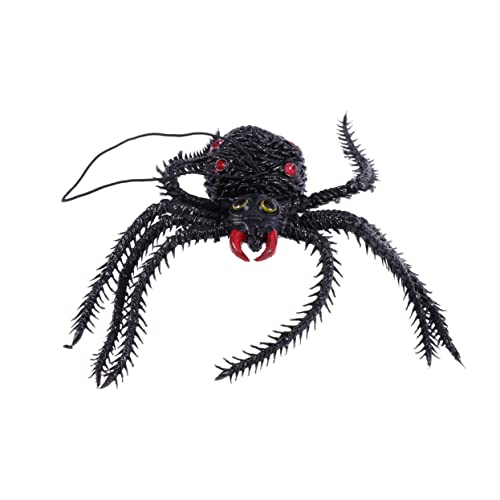 CORHAD 6St Halloween-Spinnen Miniaturdekoration Halloween-Dekor gruselige Spinne Spielzeug Modelle gefälschte Spinnenstütze Knifflige Requisiten zum Aprilscherz lustig schmücken von CORHAD