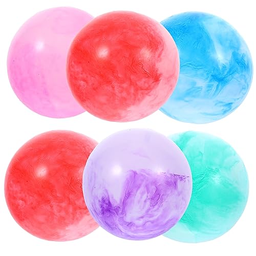CORHAD 6Stücke Aufblasbare Strandbälle Wasserbälle Für Poolspiele Hochwertige PVC Kugeln Für Strand Garten Und Wasserspaß Farben Zufällig von CORHAD