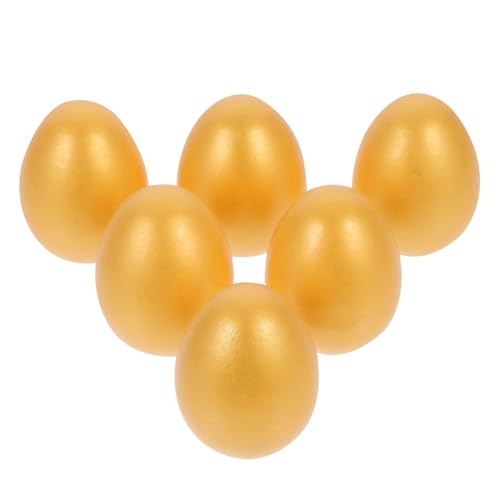CORHAD 6Stücke Goldene Holz Ostereier Dekorative für Ostern DIY Malset für Langlebige und Sichere Deko Eier für Kreative Bastelideen CORHAD 6Stücke Goldene Holz Ostereier Dekorative für Ostern DIY Malset für Langlebige und Sichere Deko Eier für Kreative Bastelideen von CORHAD
