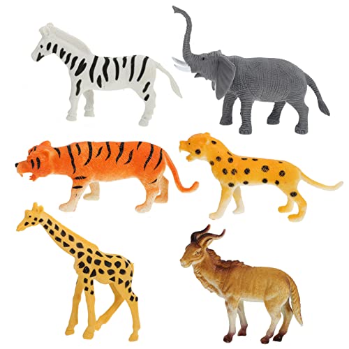 CORHAD 6Stücke Simulationstier Wildtier Figuren für Pädagogisches für Wildtierthemen Langlebig und zu Geburtstagen CORHAD 6Stücke Simulationstier Wildtier Figuren für Pädagogisches für Wildtierthemen Langlebig und zu Geburtstagen von CORHAD