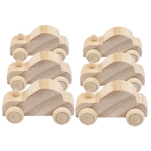 CORHAD 6Stücke Teiliges DIY Holzspielzeug Auto Für Unvollendete Graffiti Fahrzeuge Aus Sicherem Holz Kreatives Basteln Für Frühkindliche Bildung Für Jungen CORHAD 6Stücke Teiliges DIY Holzspielzeug Auto Für Unvollendete Graffiti Fahrzeuge Aus Sicherem Holz Kreatives Basteln Für Frühkindliche Bildung Für Jungen von CORHAD