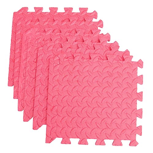 CORHAD 6Stücke Teiliges Eva Puzzlematten mit Blattmuster rutschfeste Bodenschutzmatte für Kinderzimmer Spielbereiche und Wohnzimmer Rot CORHAD 6Stücke Teiliges Eva Puzzlematten mit Blattmuster rutschfeste Bodenschutzmatte für Kinderzimmer Spielbereiche und Wohnzimmer Rot von CORHAD