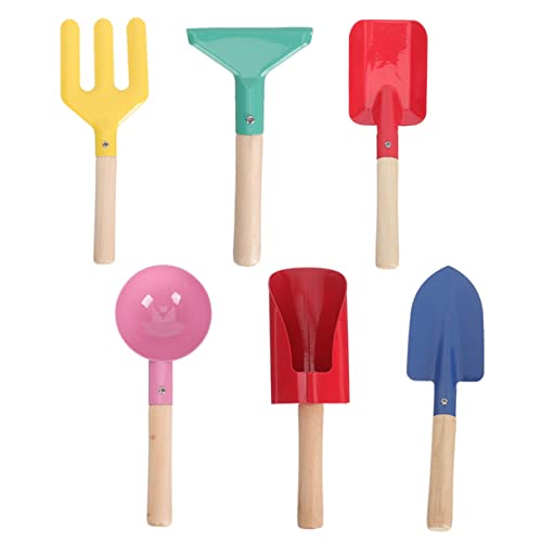 CORHAD 6Stücke Teiliges Sandspielzeug für Metallische Schaufeln mit Robustem Holzgriff Strandspielzeug für Kreatives Graben und Am Strand Kindergeburtstagsfeiern CORHAD 6Stücke Teiliges Sandspielzeug für Metallische Schaufeln mit Robustem Holzgriff Strandspielzeug für Kreatives Graben und Am Strand Kindergeburtstagsfeiern von CORHAD