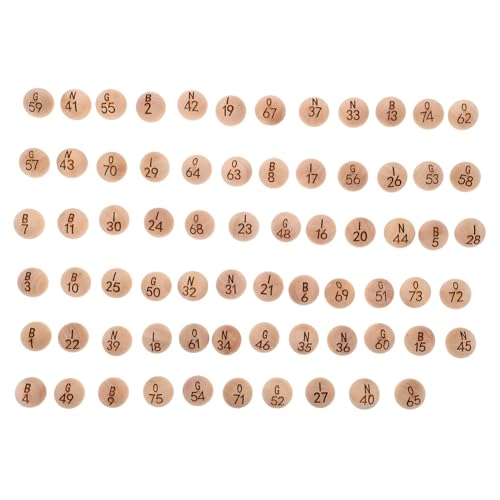 CORHAD 75 Stück Massivholz -Lotteriekugel Tombola Lotteriekugeln Bingo-Spielbälle Preisbälle Bingo-Ersatzkugeln Ersatz für Bingokugeln Bunte Pong-Bälle Beige CORHAD 75 Stück Massivholz -Lotteriekugel Tombola Lotteriekugeln Bingo-Spielbälle Preisbälle Bingo-Ersatzkugeln Ersatz für Bingokugeln Bunte Pong-Bälle Beige von CORHAD