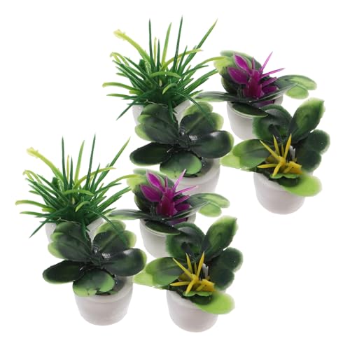 CORHAD 8 Stück Miniatur Puppenhaus Pflanzen Realistische Mini Bonsai Modelle Künstliche Mini Topfpflanzen für Garten Innenraumdekoration Pflegeleicht Vielseitig Einsetzbar CORHAD 8 Stück Miniatur Puppenhaus Pflanzen Realistische Mini Bonsai Modelle Künstliche Mini Topfpflanzen für Garten Innenraumdekoration Pflegeleicht Vielseitig Einsetzbar von CORHAD