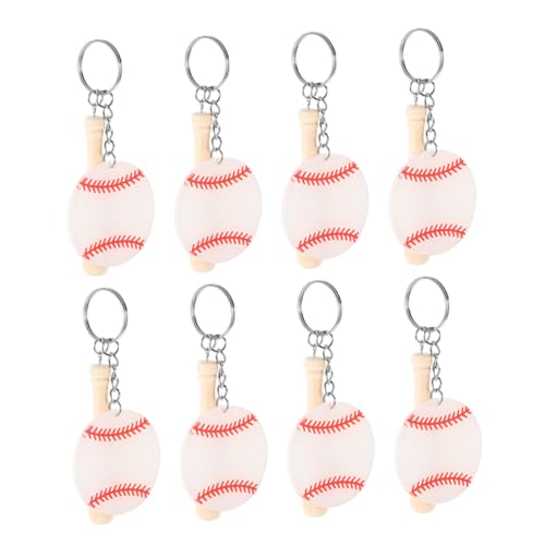 CORHAD 8 Stück Teiliges Baseball Schlüsselanhänger Doppelseitiger Softball Anhänger mit Holzschläger Langlebige nicht Verblassende Drucke für Sportfans Geburtstagsfeiern Rucksäcke DIY CORHAD 8 Stück Teiliges Baseball Schlüsselanhänger Doppelseitiger Softball Anhänger mit Holzschläger Langlebige nicht Verblassende Drucke für Sportfans Geburtstagsfeiern Rucksäcke DIY von CORHAD