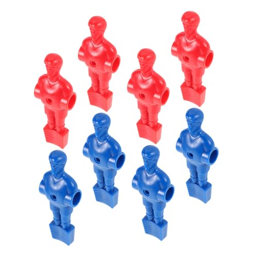 CORHAD 8 Stück Teiliges Tischfußball Spieler Set mit Armen Miniatur fußballfiguren für Tischkicker Ersatzteile Detailgetreue Design figurinen in Rot und Blau für Büro und Zuhause von CORHAD