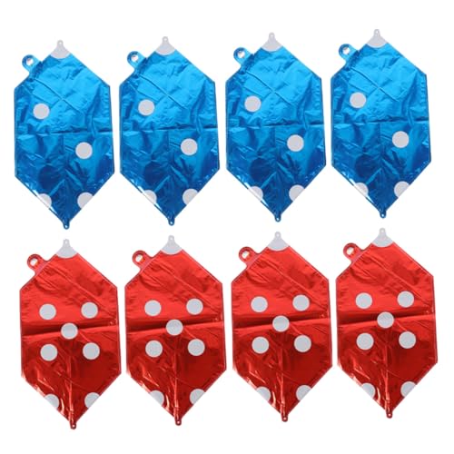 CORHAD 8 Stück Teiliges Würfel aluminiumfolienballon Rot und Blau Stabile Partydekoration für themen als Wanddeko und Hintergrund für Spieleabende und Hochzeiten CORHAD 8 Stück Teiliges Würfel aluminiumfolienballon Rot und Blau Stabile Partydekoration für themen als Wanddeko und Hintergrund für Spieleabende und Hochzeiten von CORHAD