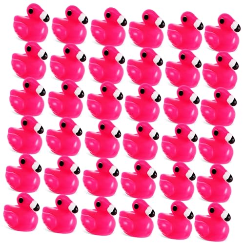 CORHAD 80 Stück Teiliges Mini Resin Flamingo Deko Handgefertigte Miniatur Tierfiguren aus Kunstharz Tropische Flamingo Ornamente für Garten Bonsai Schreibtisch Vielseitige von CORHAD