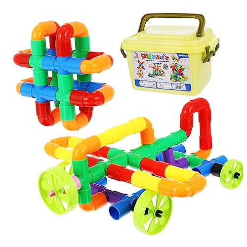 CORHAD Lernspielzeug-Set Für Kinder 88-teilig Wasserbausteine Rohre Ineinander Greifende Blöcke Für Frühes Lernen Glatte Kunststoffteile Zufällige Farbe CORHAD Lernspielzeug-Set Für Kinder 88-teilig Wasserbausteine Rohre Ineinander Greifende Blöcke Für Frühes Lernen Glatte Kunststoffteile Zufällige Farbe von CORHAD