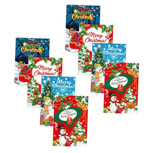 CORHAD 8stücke Weinflaschenetiketten Weihnachten Selbstklebende Aufkleber Für Partys Dekorative Etiketten Für Rotwein Weihnachtsfeier Zubehör Kreative Designs Für Getränke von CORHAD