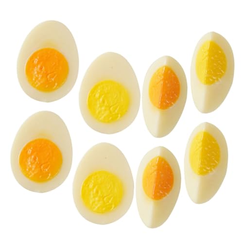 CORHAD Modelle 8St nachgeahmte Eier küchendekoration küchendeco Frühstücksessen für die Fotografie simuliertes halbes Ei Lebensmittel gefälschtes Eierscheiben Anderes simuliertes PVC von CORHAD