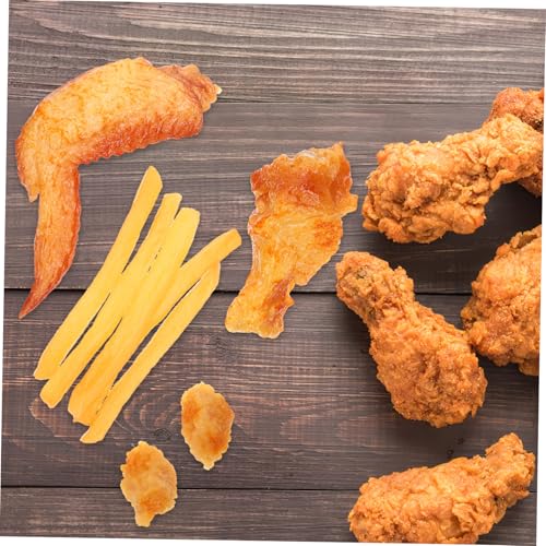 CORHAD 9 Stück Teiliges Künstliches Fast Realistische Pommes Hähnchenschenkel und Hähnchenflügel aus Robustem PVC Leicht und Tragbar für Küchendekoration und Kinderspiel CORHAD 9 Stück Teiliges Künstliches Fast Realistische Pommes Hähnchenschenkel und Hähnchenflügel aus Robustem PVC Leicht und Tragbar für Küchendekoration und Kinderspiel von CORHAD