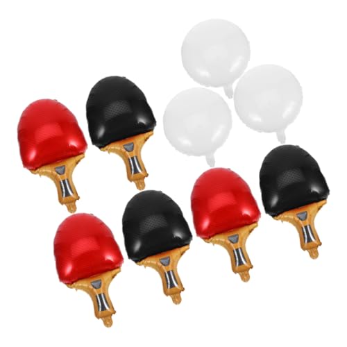 CORHAD 9 Stück Teiliges Tischtennis Partyballon mit Rot Schwarzen Schlägern und Weißen Tischtennisball Folien Leichte Dekoration für Vielseitige Sport Events und Geburtstagsfeiern CORHAD 9 Stück Teiliges Tischtennis Partyballon mit Rot Schwarzen Schlägern und Weißen Tischtennisball Folien Leichte Dekoration für Vielseitige Sport Events und Geburtstagsfeiern von CORHAD