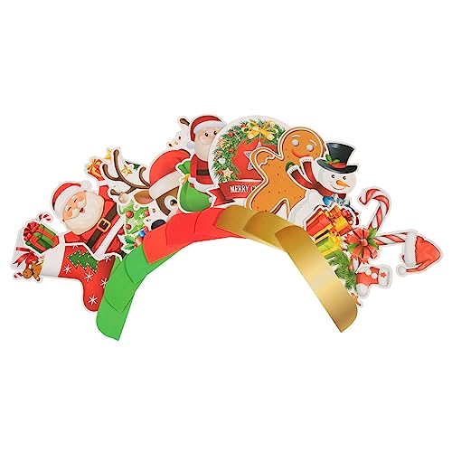 CORHAD 9 Stück Teiliges Weihnachts Honigwaben aus Leichte Party Deko für Tischgestaltung Einfache Montage Feine Muster für Weihnachtsfeier und Festliche Raumdekoration von CORHAD