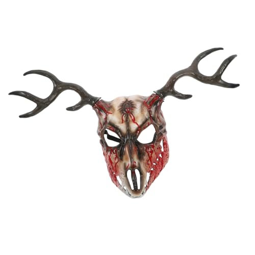 CORHAD Abnehmbare Hornmaske Halloween Tierkostüm Realistische Cosplay Maske Unisex Atmungsaktiv Komfortabel für Party und Karneval CORHAD Abnehmbare Hornmaske Halloween Tierkostüm Realistische Cosplay Maske Unisex Atmungsaktiv Komfortabel für Party und Karneval von CORHAD