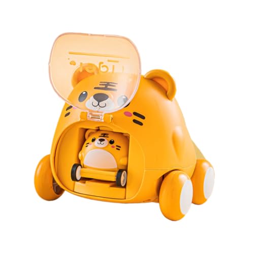 CORHAD Adorable Tiger Pull Back Auto für Buntes Tierförmiges Mini Fahrzeug Fördert Hand Auge koordination und Kreativität Lustiges Geschenk für Jungen und Mädchen Ab Jahren von CORHAD
