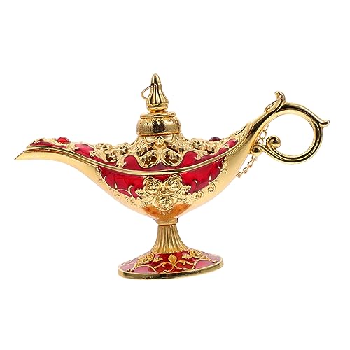 CORHAD Aladins Lampe Klassische arabische Lichter Arabian Wunschlampe orientalisch Dekoration Schlafzimmer Kleider Vintage- Vintage Wunschdekor Lampe aus Zinklegierung rot CORHAD Aladins Lampe Klassische arabische Lichter Arabian Wunschlampe orientalisch Dekoration Schlafzimmer Kleider Vintage- Vintage Wunschdekor Lampe aus Zinklegierung rot von CORHAD