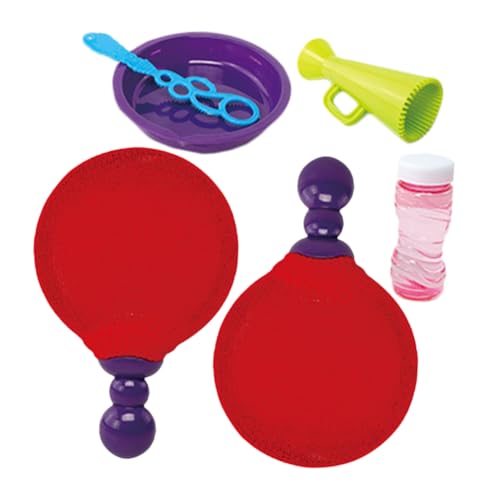 CORHAD Bubble Racket Set für Tragbares Outdoor Seifenblasen Stabiles Sicheres Material Eltern Junge Mädchen Interaktion Bunte Kleine Seifenblasen für Garten und Parkspaß von CORHAD