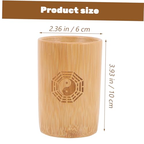 CORHAD Buddhistische Wahrsage münzen Kupfer mit Bambusbehälter Divinationsspiel Zubehör für Spirituelle Rituale und Freundesspiele von CORHAD