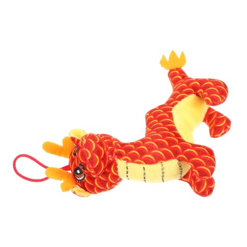 CORHAD Chinesisches Drachen-plüschtier Rotes Stofftier Glücksbringer Drachen-jahresmaskottchen Geschenk Neujahrsdekoration und Erwachsene CORHAD Chinesisches Drachen-plüschtier Rotes Stofftier Glücksbringer Drachen-jahresmaskottchen Geschenk Neujahrsdekoration und Erwachsene von CORHAD