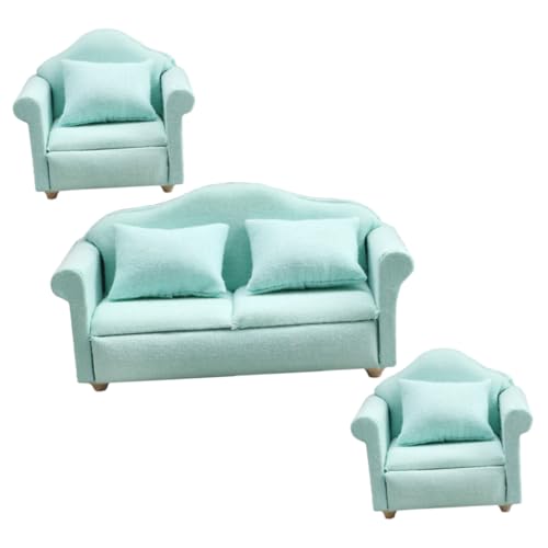 CORHAD Doll House Mini Sofa Teilig Grün Stoff Puppenhaus Dekoration Miniatur Wohnzimmer Möbel für Puppenhaus Zubehör und Foto Requisiten CORHAD Doll House Mini Sofa Teilig Grün Stoff Puppenhaus Dekoration Miniatur Wohnzimmer Möbel für Puppenhaus Zubehör und Foto Requisiten von CORHAD