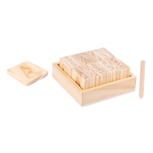 CORHAD Doppelseitiges Holzbuchstaben Lernboard Buchstabenerkennung Pädagogisch Kreatives Übungsbrett Für Vorschulkinder Montessori Geeignet Sicher Und Umweltfreundlich von CORHAD