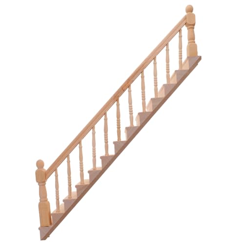 CORHAD Geländer Treppen Haushaltsgegenstände Puppenstubentreppenverzierungen mikrolandschaft handlauf treppe Handauflage Möbel Miniatur Zaun handlauf Miniaturtreppe für Puppenhaus Spiral- von CORHAD