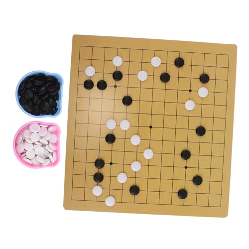 CORHAD Go Spielset mit Doppelseitigem Brett Niedliche Bär Box Leichtes Tragbares Strategiespiel Anfängerset für Familie und Reise Mobiles Schachbrett CORHAD Go Spielset mit Doppelseitigem Brett Niedliche Bär Box Leichtes Tragbares Strategiespiel Anfängerset für Familie und Reise Mobiles Schachbrett von CORHAD
