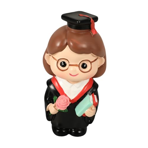 CORHAD Graduation Cake Topper Resin Figurine Süße Doktorin Abschluss Tortendeko Stabile Kuchenaufsatz Dekoration für Graduation Party und Dessert von CORHAD