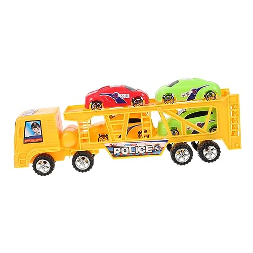 CORHAD Großes Doppeldeckiges LKW mit Anhänger Bunter Kunststoff Realistisches Modell Robustes Kinderauto für Drinnen und Draußen für Jungen und Mädchen Zufällige Farbe Zufällige Farbe von CORHAD