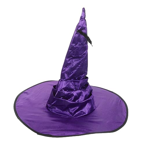 CORHAD Halloween Cosplay Hexenhut Mit Breiter Krempe Eleganter Bat-design Für Kostümpartys Und Rollenspiele Komfortabel Und Leicht Zu Tragen von CORHAD