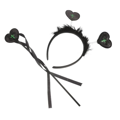 CORHAD Halloween Haarreif mit Süßem Herz Kreuz-design Leichtes Cosplay Stirnband aus Kunststoff und Stoff Robustes Kostümzubehör für Erwachsene für Halloween Kostümpartys CORHAD Halloween Haarreif mit Süßem Herz Kreuz-design Leichtes Cosplay Stirnband aus Kunststoff und Stoff Robustes Kostümzubehör für Erwachsene für Halloween Kostümpartys von CORHAD