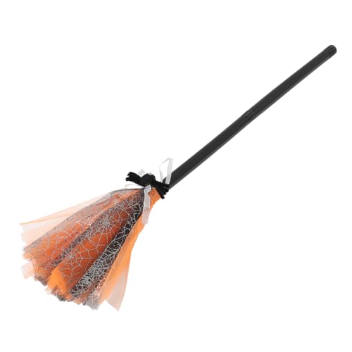 CORHAD Halloween Hexenbesen Cosplay Abnehmbar Magischer Besenstab Orange Teilig Kostüm Zubehör Langlebig Robust für Halloween Party Karneval CORHAD Halloween Hexenbesen Cosplay Abnehmbar Magischer Besenstab Orange Teilig Kostüm Zubehör Langlebig Robust für Halloween Party Karneval von CORHAD
