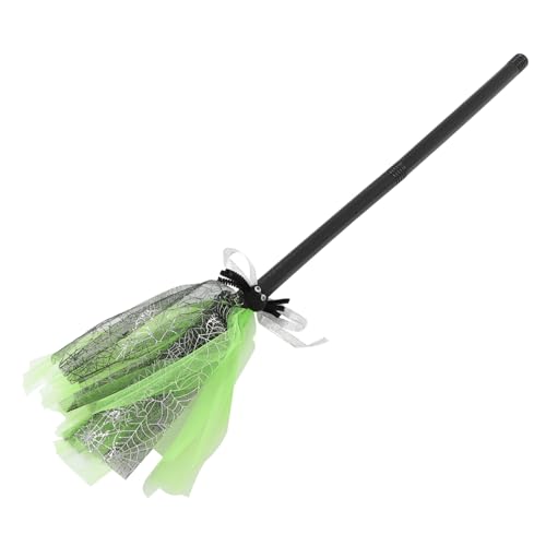 CORHAD Halloween Hexenbesen Cosplay Besenstiel Abnehmbar Grün Silber Magischer Hexenbesen Kostüm Zubehör für Halloween Party Verkleidung CORHAD Halloween Hexenbesen Cosplay Besenstiel Abnehmbar Grün Silber Magischer Hexenbesen Kostüm Zubehör für Halloween Party Verkleidung von CORHAD