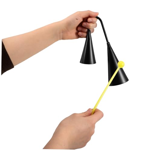 CORHAD Handheld Traditionelles Percussioninstrument Doppelton Kuhglocke mit Kunststoffstab für Kleinkinder Musikalische Früherziehung Rhythmusfördernd Sicher und Kindgerecht CORHAD Handheld Traditionelles Percussioninstrument Doppelton Kuhglocke mit Kunststoffstab für Kleinkinder Musikalische Früherziehung Rhythmusfördernd Sicher und Kindgerecht von CORHAD