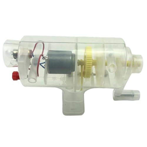 CORHAD Handkurbel Generator für Wissenschaftliche Experimente DIY Handgenerator mit Kunststoffgehäuse Einfach zu Bedienen Fördert Physikalisches Verständnis und Praktische Lernfähigkeit von CORHAD