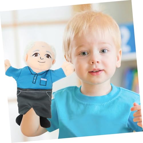 CORHAD Handpuppe Plüschfigur Handspielzeug Lebensnah mit Augen für Kleinkinder Storytime Puppentheater Lernspielzeug für Junge Mädchen von CORHAD