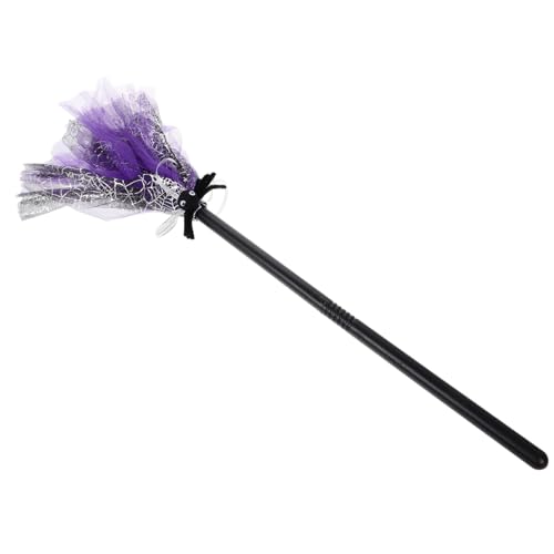 CORHAD Hexenbesen Cosplay Halloween Kostüm Zubehör Abnehmbar Violetter Zauberbesen Stiel für Verkleidung Festliches Party Accessoire Bühne Karneval CORHAD Hexenbesen Cosplay Halloween Kostüm Zubehör Abnehmbar Violetter Zauberbesen Stiel für Verkleidung Festliches Party Accessoire Bühne Karneval von CORHAD