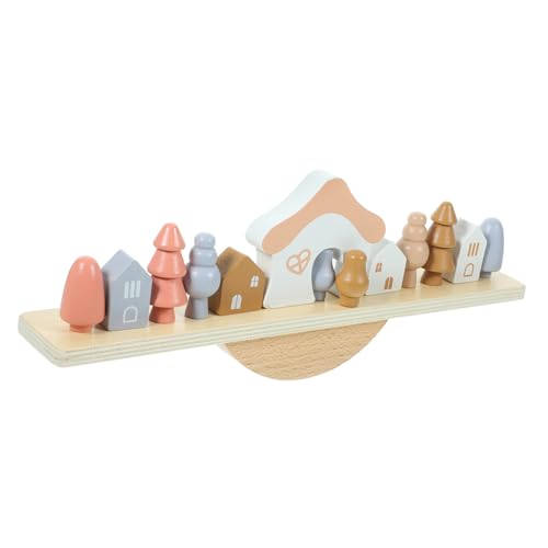 CORHAD Holz Balance Bausteine Buntes Motorisches Lernspielzeug für Frühe von Hand Auge Koordination und Kreativität Montessori Stapelspiel für Kleinkinder und Kindergarten von CORHAD