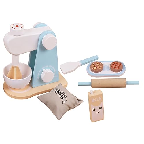 CORHAD Holz Küchenmixer Set Langlebig Sicher Leichter Mixer für Mädchen Fördert Motorische Fähigkeiten als Geburtstagsgeschenk Kindgerechtes Küchenspielzeug für Rollenspiele von CORHAD