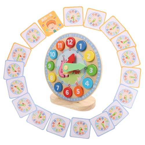 CORHAD Holz Lernuhr für Multifunktionales Zahlen Zeitlernspielzeug Pädagogisches Uhrspiel mit Bunten Zahlenblöcken Fördert Kognitive Fähigkeiten und Mathematisches Verständnis Sicher und CORHAD Holz Lernuhr für Multifunktionales Zahlen Zeitlernspielzeug Pädagogisches Uhrspiel mit Bunten Zahlenblöcken Fördert Kognitive Fähigkeiten und Mathematisches Verständnis Sicher und von CORHAD