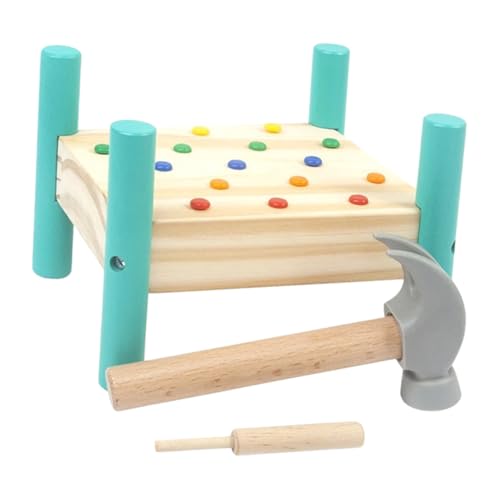 CORHAD Holz Percussion Buntes Hammerspiel für Kleinkinder Fördert Hand Auge koordination Farbenerkennung und Motorische Fähigkeiten Pädagogisches Lernspielzeug für Junge Mädchen von CORHAD